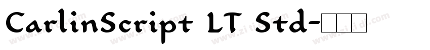 CarlinScript LT Std字体转换